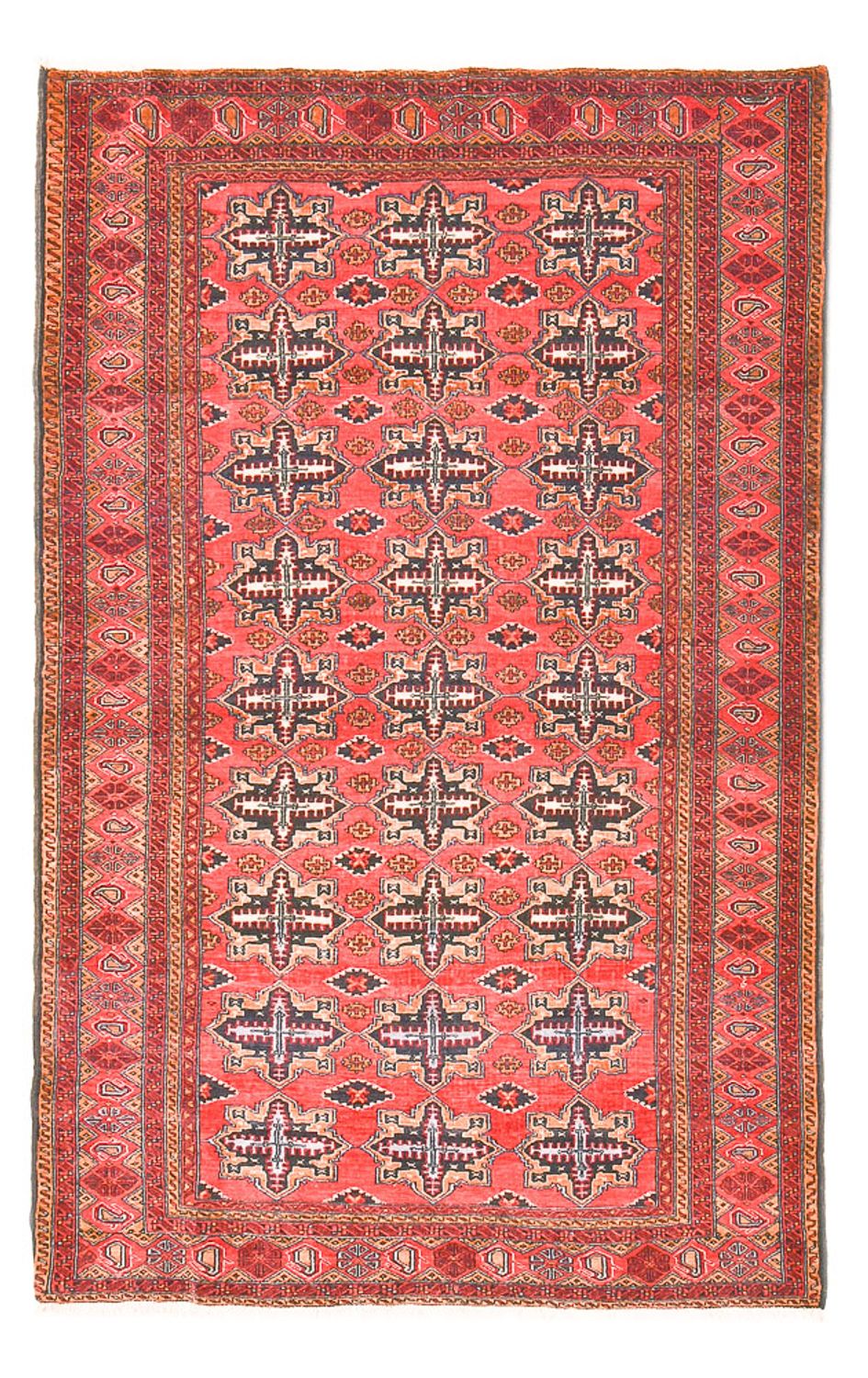 Tapis Belutsch - 207 x 132 cm - rouge clair