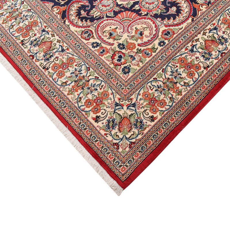 Tapis persan - Ghom - 300 x 210 cm - bleu foncé