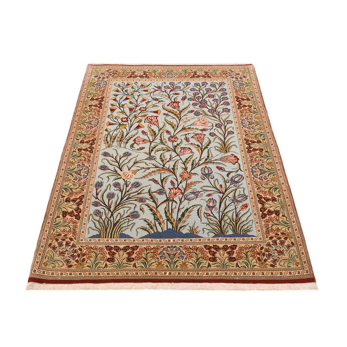 Tapis persan - Ghom - Royal - 200 x 131 cm - multicolore