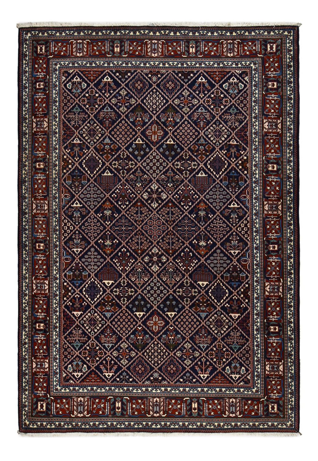Tapis persan - Nomadic - 293 x 203 cm - rouge vin