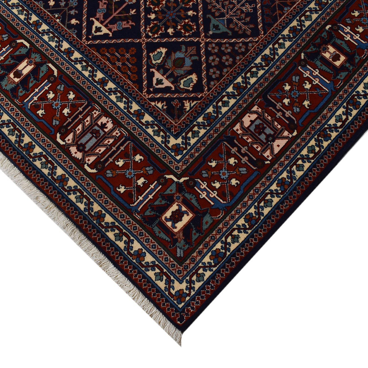 Tapis persan - Nomadic - 293 x 203 cm - rouge vin