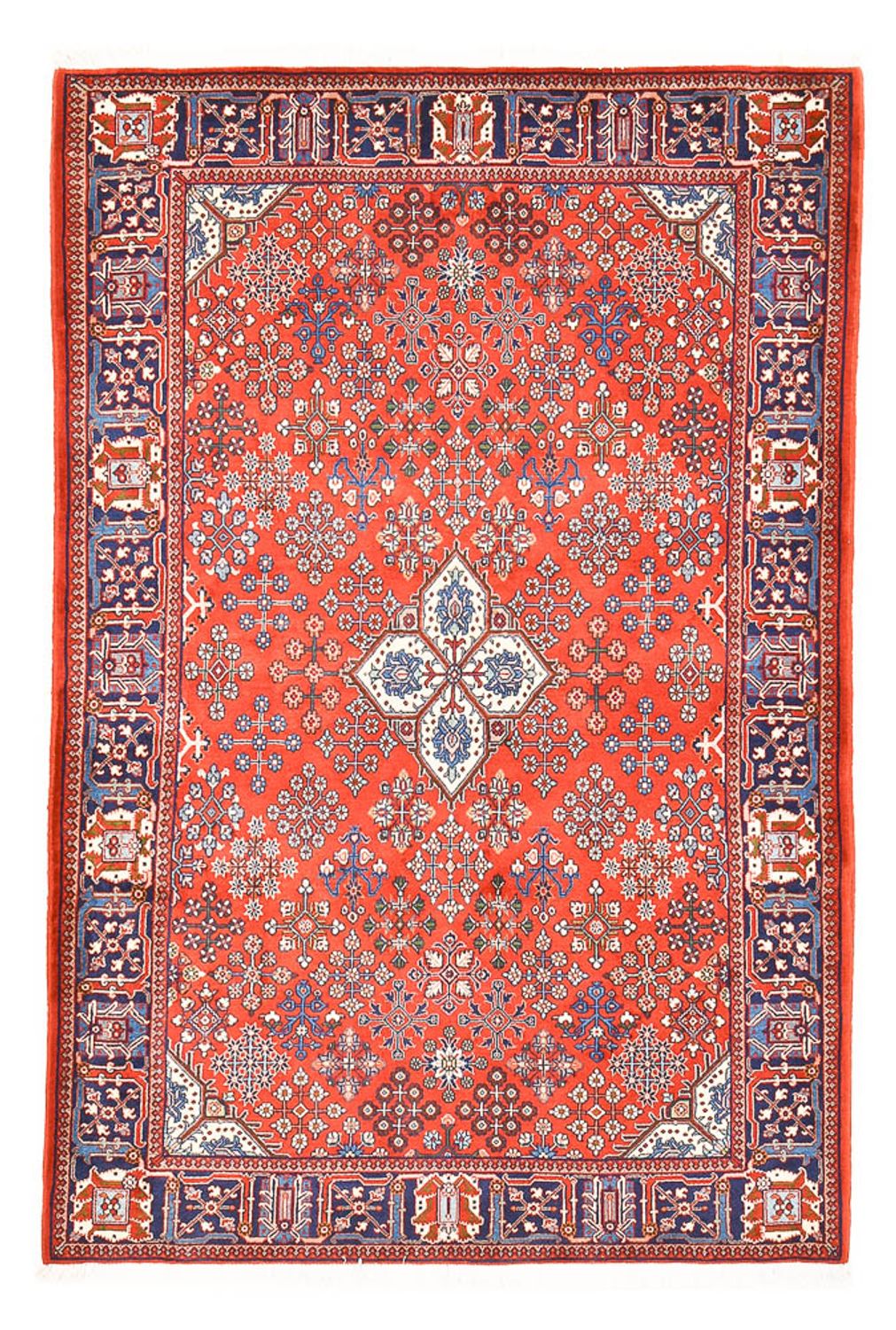 Tapis persan - Nomadic - 200 x 133 cm - rouge clair