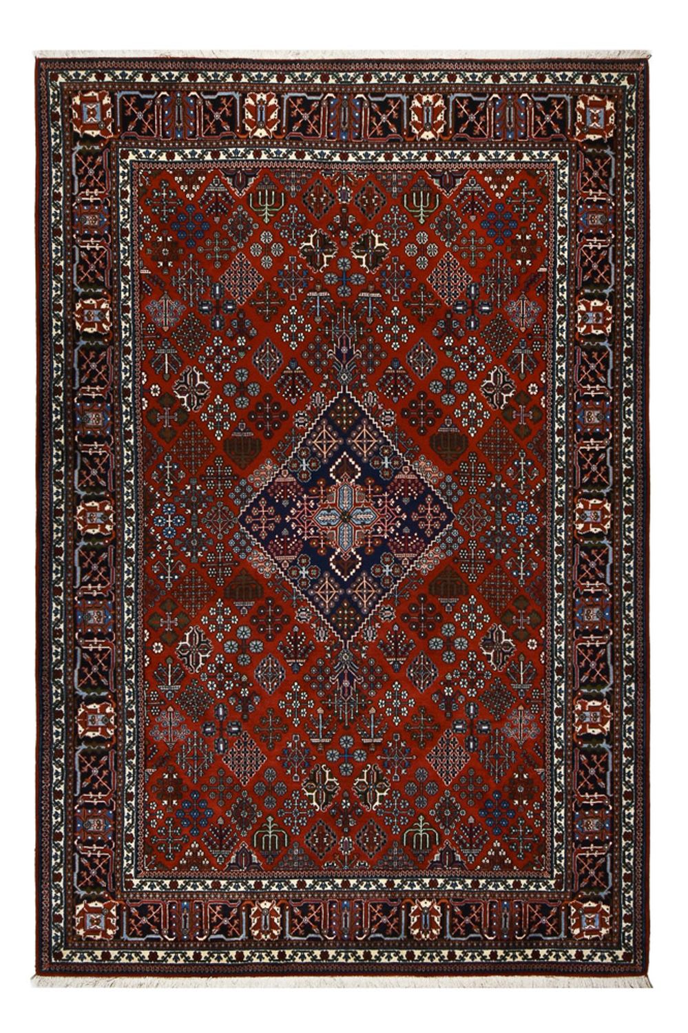 Tapis persan - Nomadic - 302 x 203 cm - rouge foncé