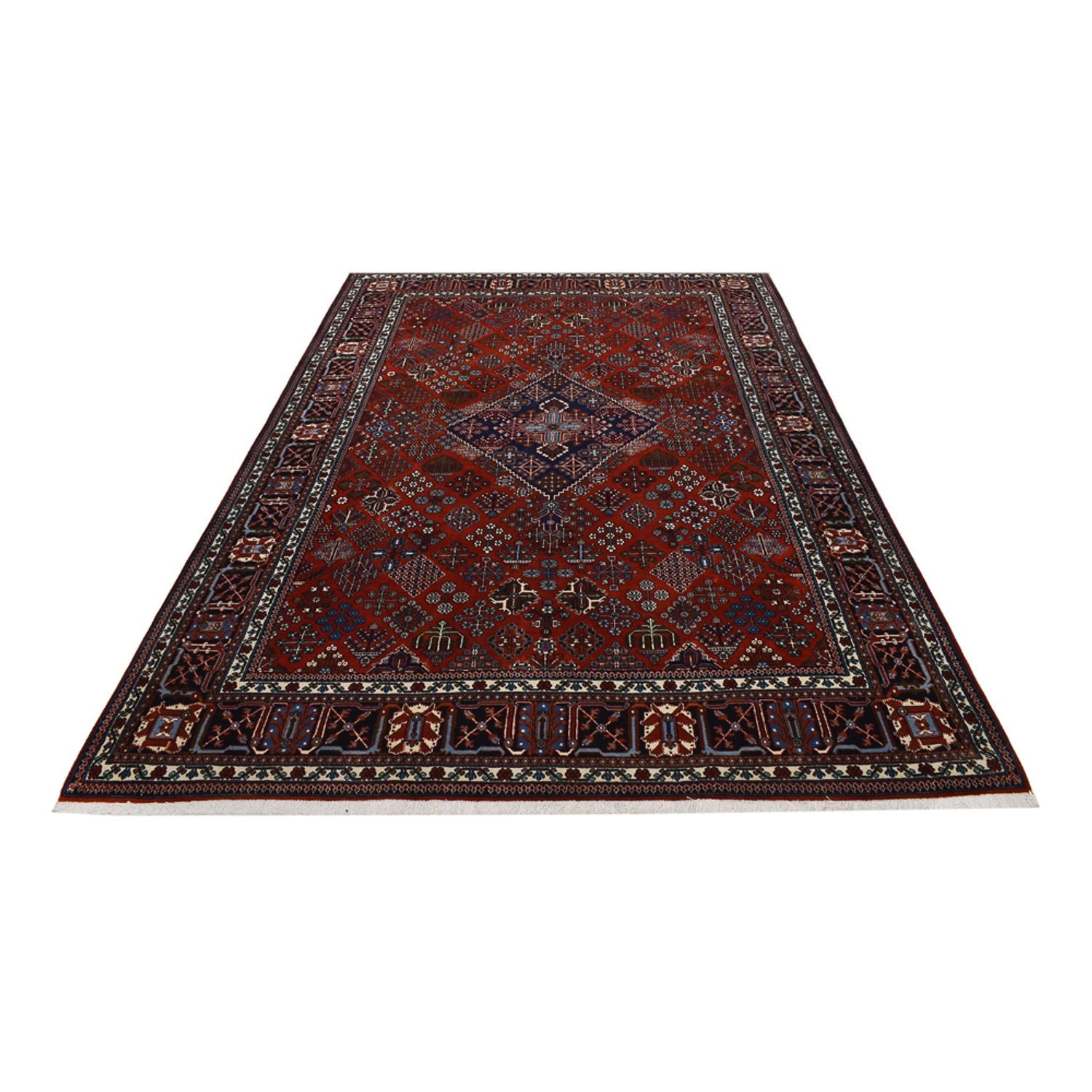 Tapis persan - Nomadic - 302 x 203 cm - rouge foncé