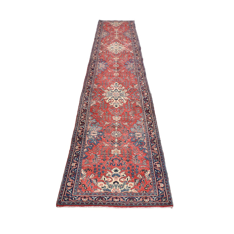 Tapis de couloir Tapis persan - Classique - 430 x 77 cm - rouge