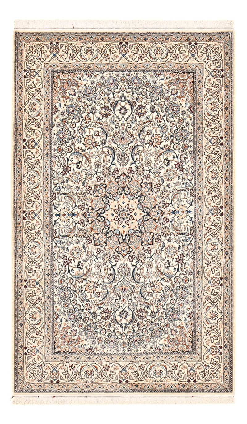 Tapis persan - Nain - Premium - 208 x 124 cm - beige clair