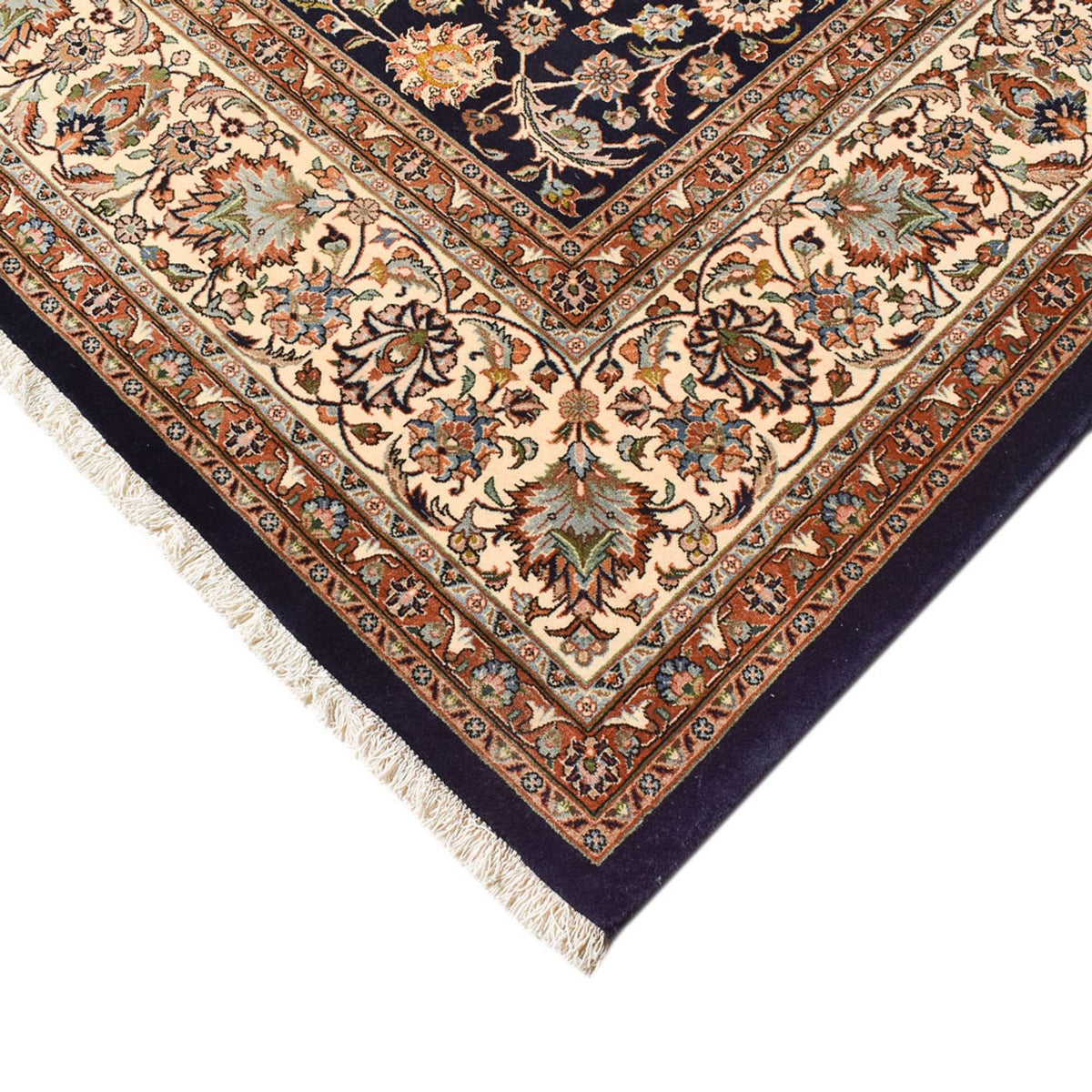 Tapis persan - Classique - Royal - 396 x 300 cm - bleu foncé