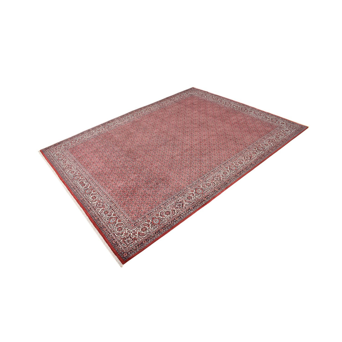 Tapis persan - Bidjar - 392 x 300 cm - rouge bordeaux