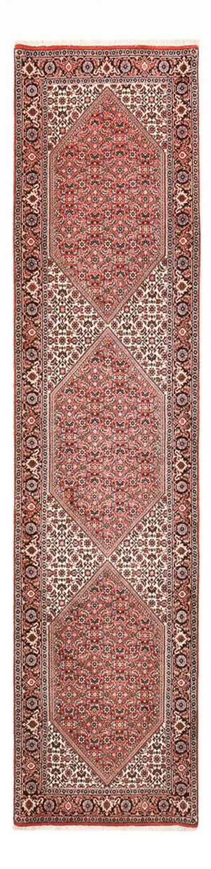Tapis de couloir Tapis persan - Bidjar - 298 x 72 cm - rouille
