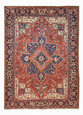 Tapis persan - Nomadic - 342 x 251 cm - rouge