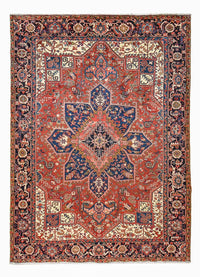 Tapis persan - Nomadic - 342 x 251 cm - rouge
