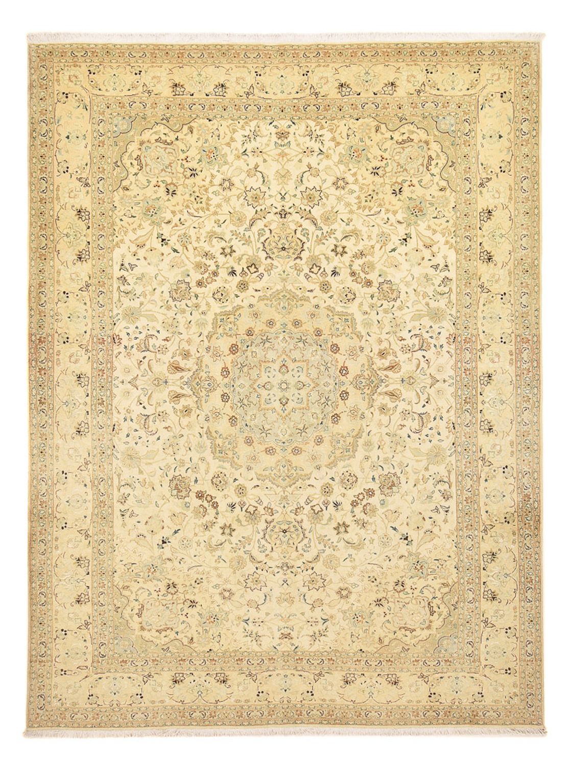 Tapis persan - Tabriz - Royal - 342 x 252 cm - beige clair