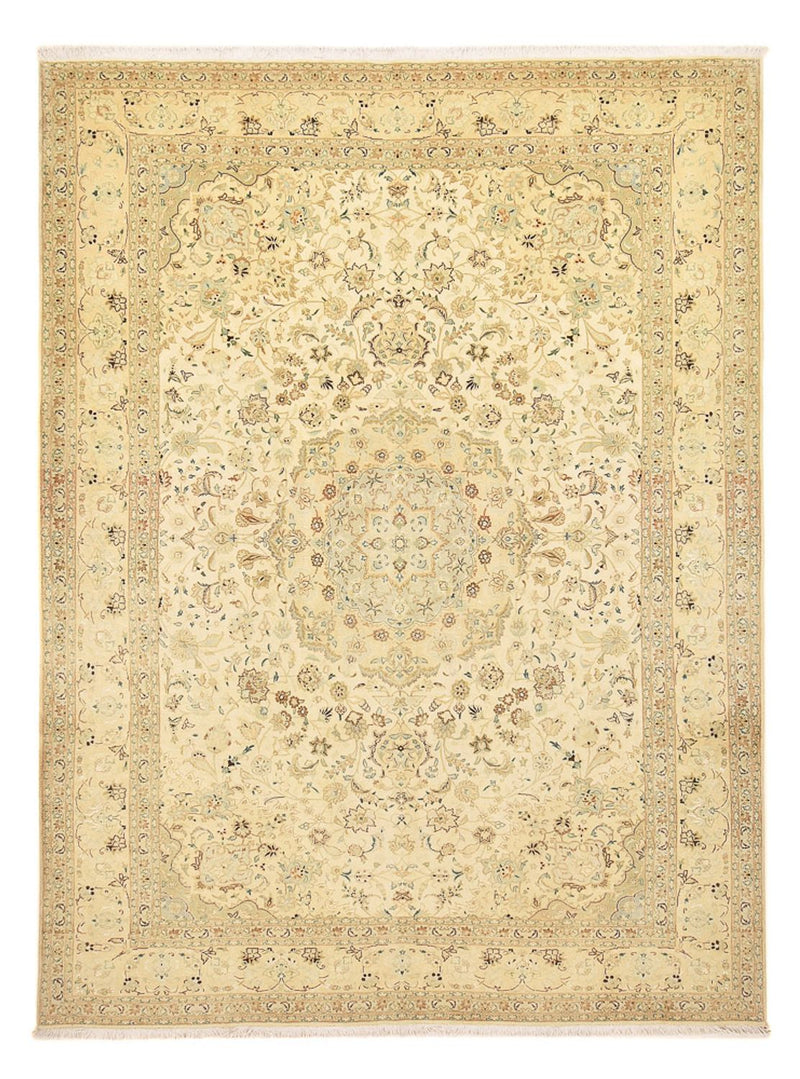 Tapis persan - Tabriz - Royal - 342 x 252 cm - beige clair