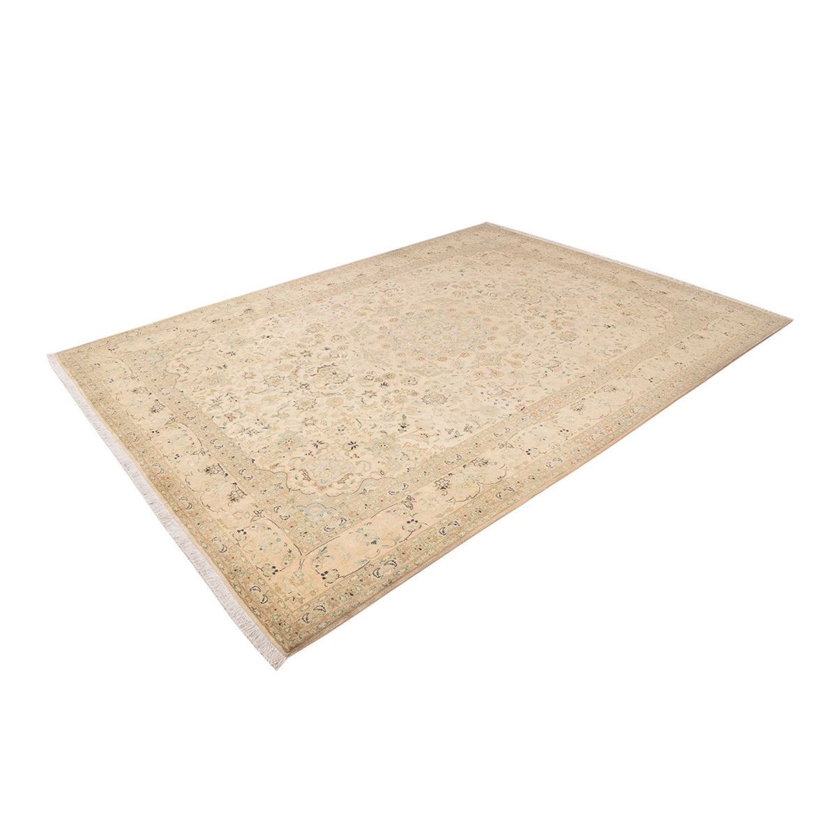 Tapis persan - Tabriz - Royal - 342 x 252 cm - beige clair