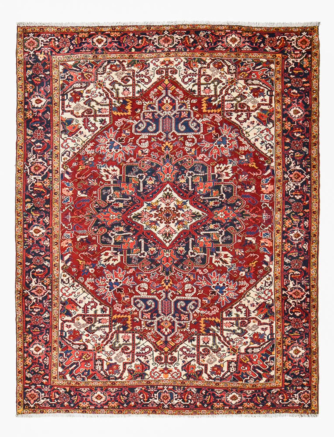 Tapis persan - Nomadic - 344 x 257 cm - rouge