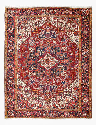 Tapis persan - Nomadic - 344 x 257 cm - rouge