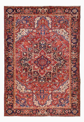 Tapis persan - Nomadic - 341 x 238 cm - rouge