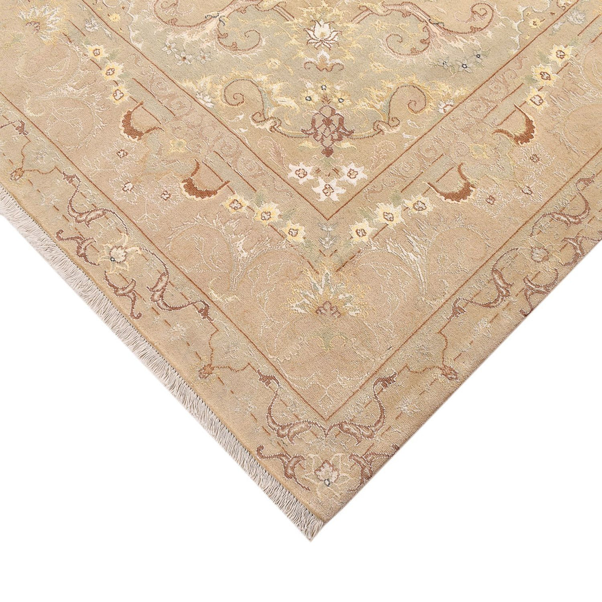 Tapis persan - Tabriz - Royal - 288 x 200 cm - beige clair