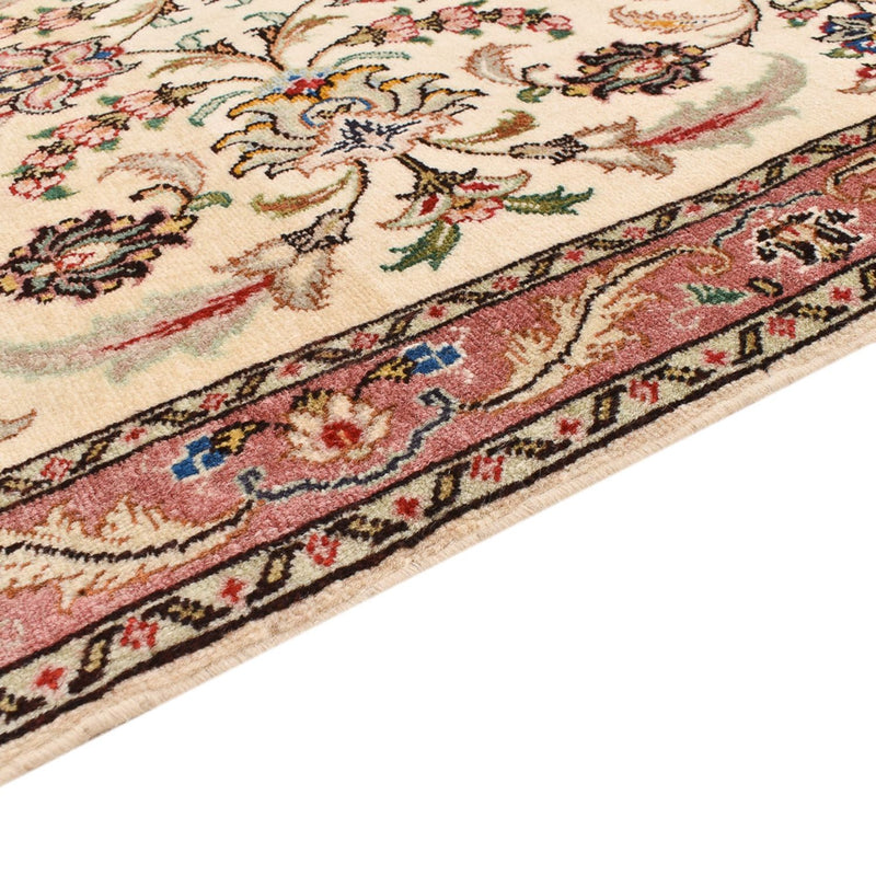 Tapis de couloir Tapis persan - Tabriz - Royal - 286 x 70 cm - beige