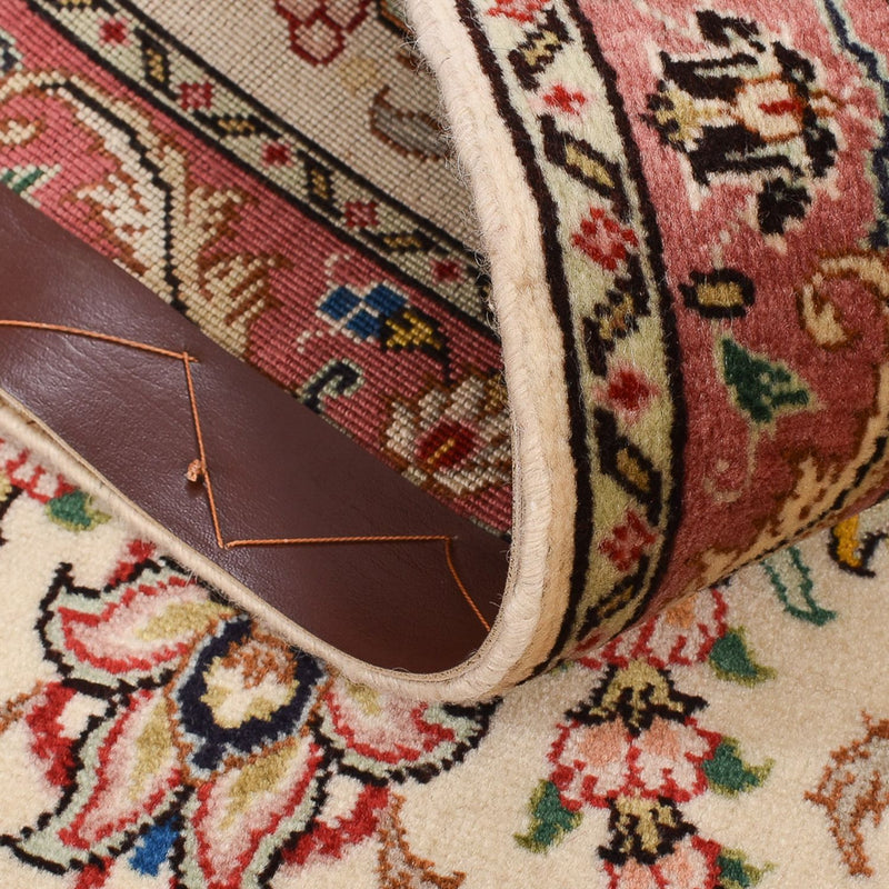 Tapis de couloir Tapis persan - Tabriz - Royal - 286 x 70 cm - beige