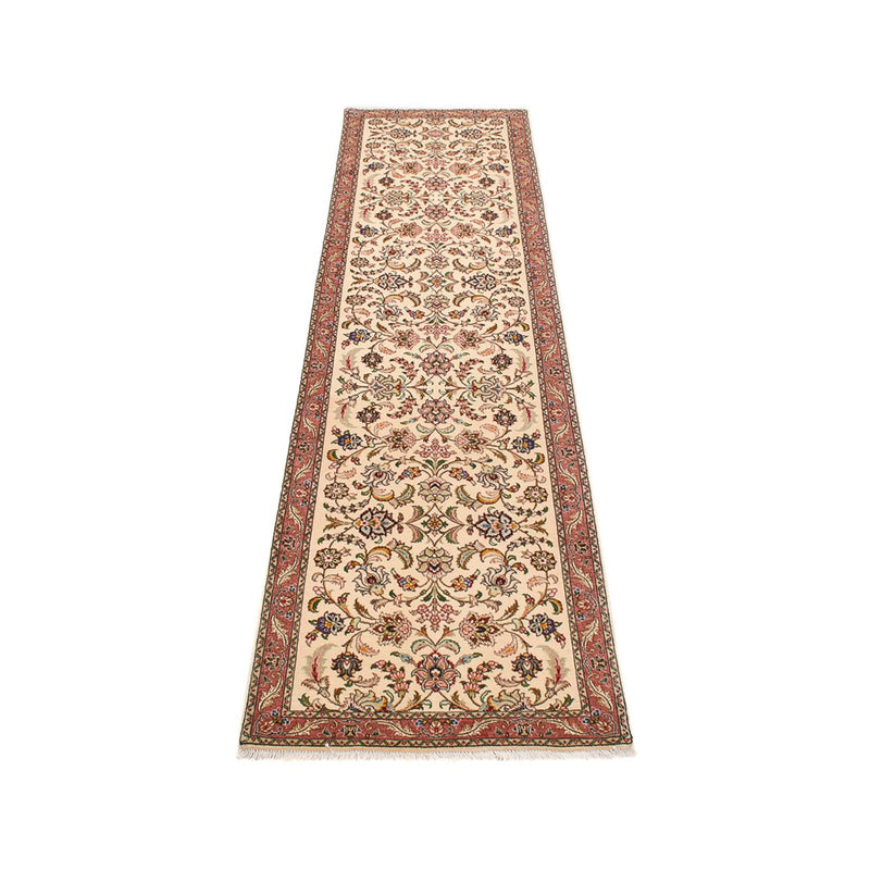 Tapis de couloir Tapis persan - Tabriz - Royal - 286 x 70 cm - beige