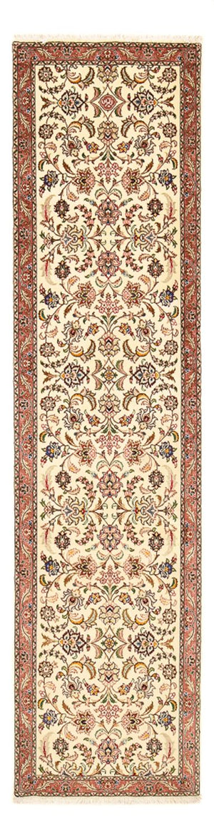 Tapis de couloir Tapis persan - Tabriz - Royal - 284 x 70 cm - beige