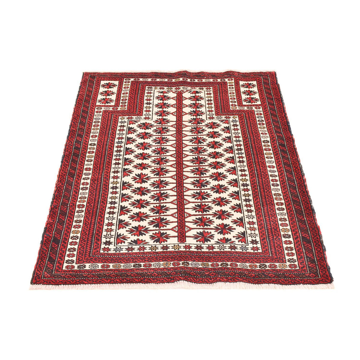 Tapis Belutsch - 128 x 100 cm - multicolore