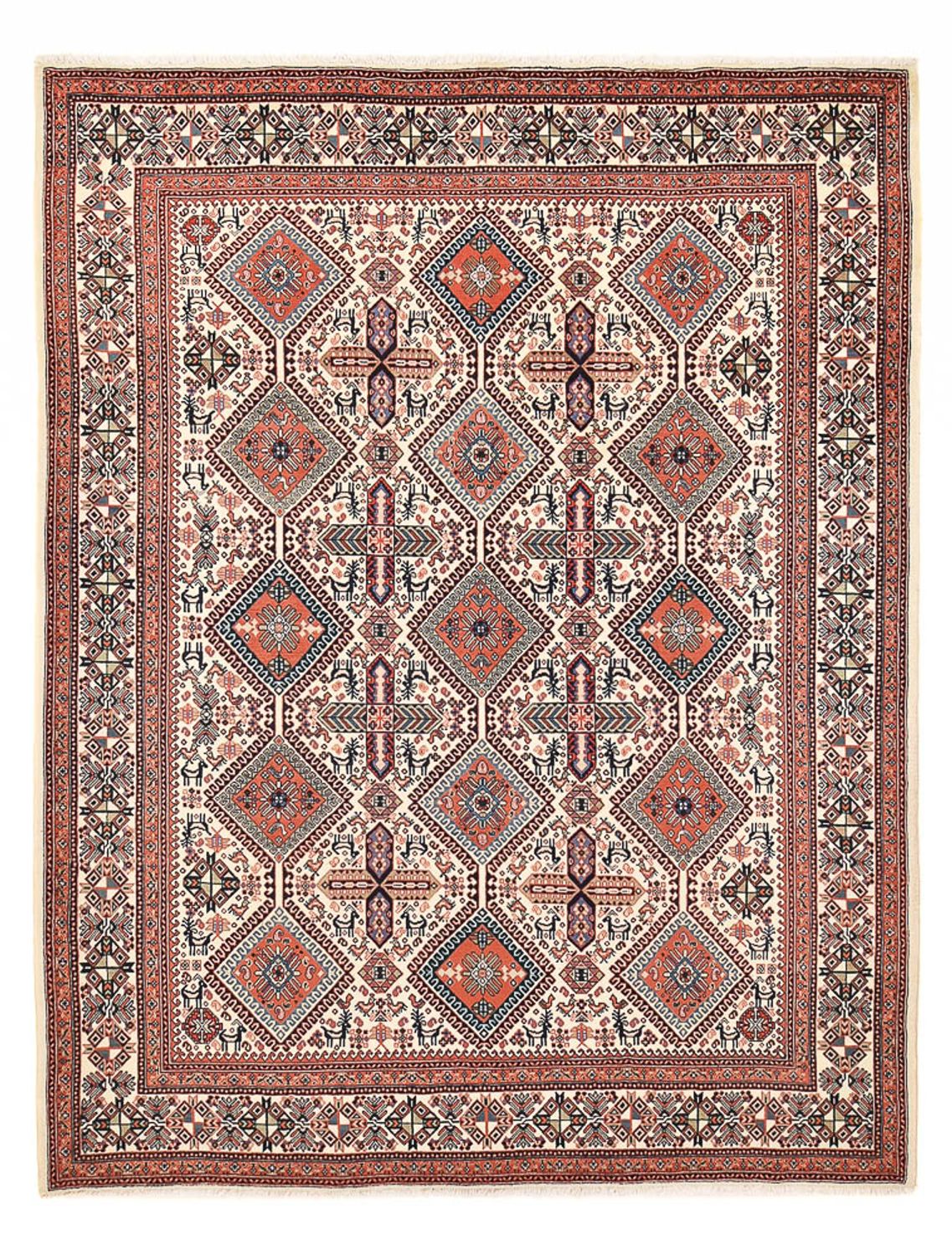 Tapis Gabbeh - Persan Kashkuli - 307 x 242 cm - rouille