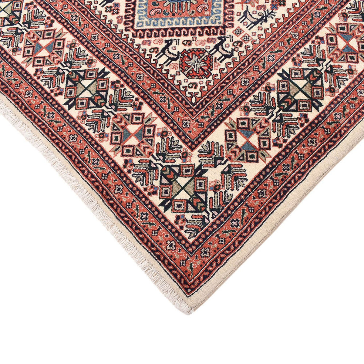 Tapis Gabbeh - Persan Kashkuli - 307 x 242 cm - rouille