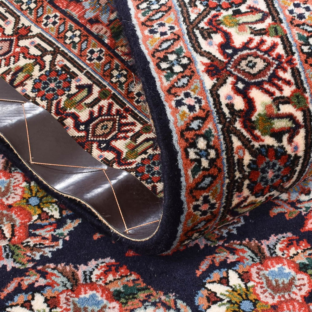 Tapis de couloir Tapis persan - Bidjar - 200 x 70 cm - bleu foncé