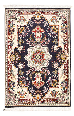 Tapis persan - Tabriz - Royal - 90 x 60 cm - bleu foncé