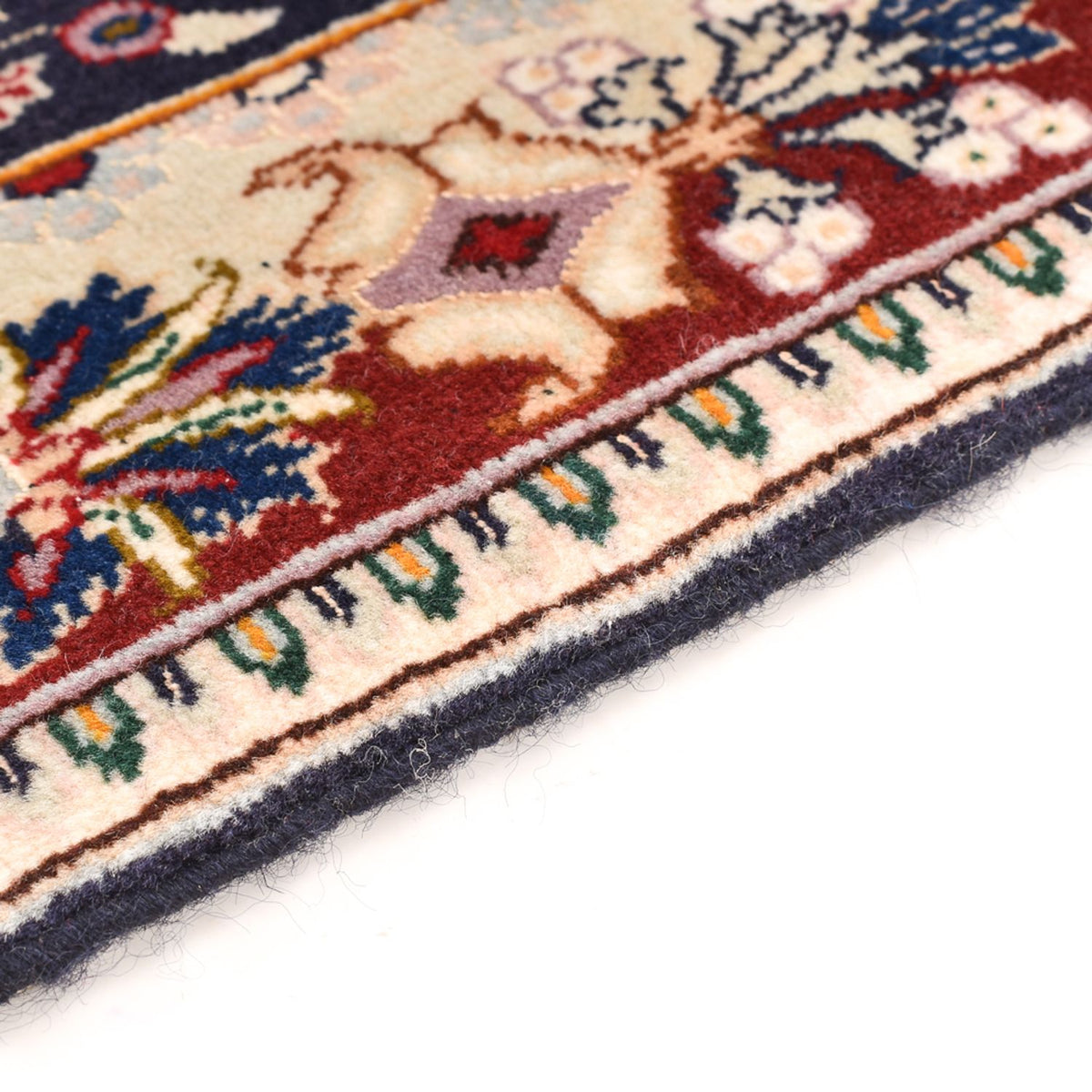 Tapis persan - Tabriz - Royal - 90 x 60 cm - bleu foncé