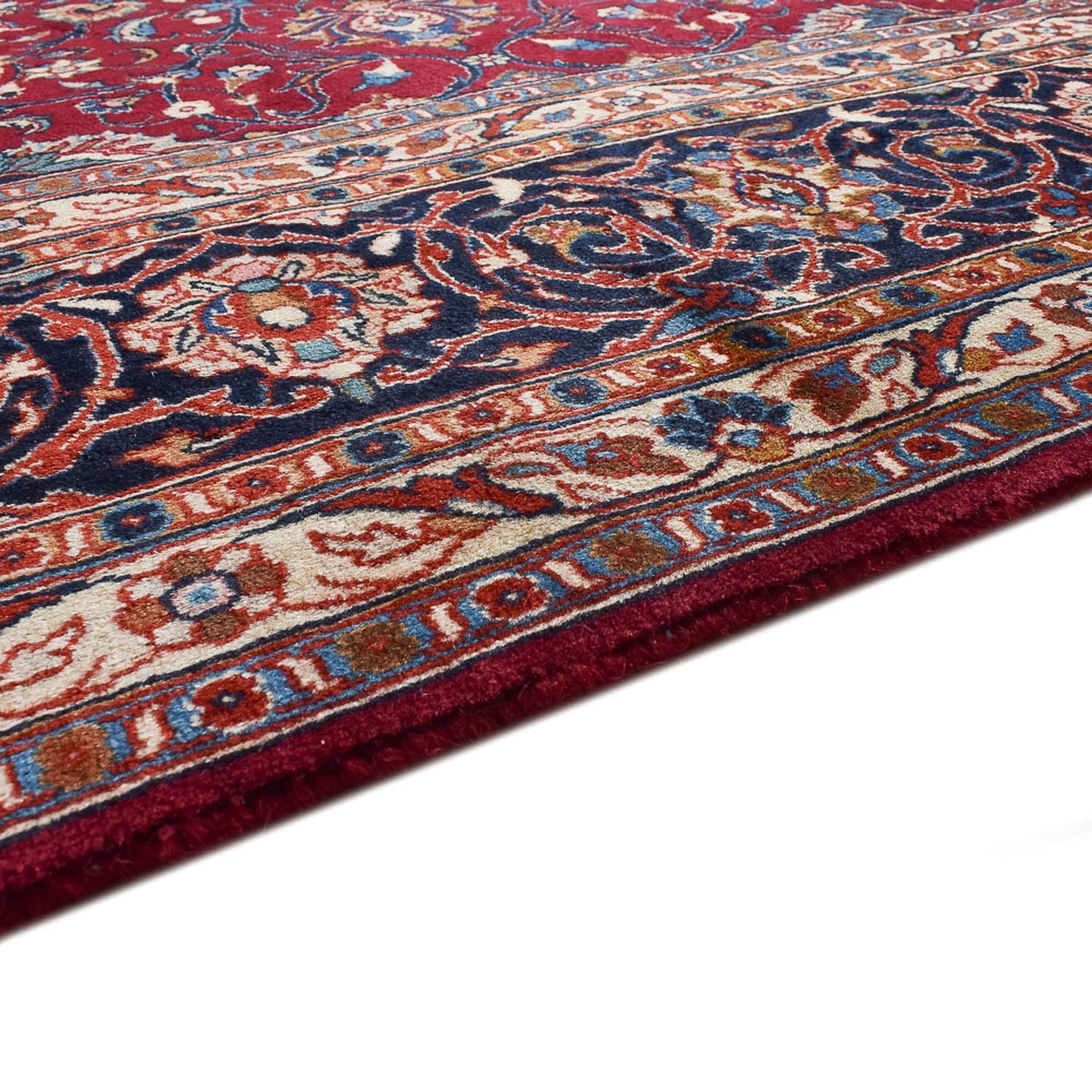 Tapis persan - Keshan - 340 x 245 cm - rouge foncé