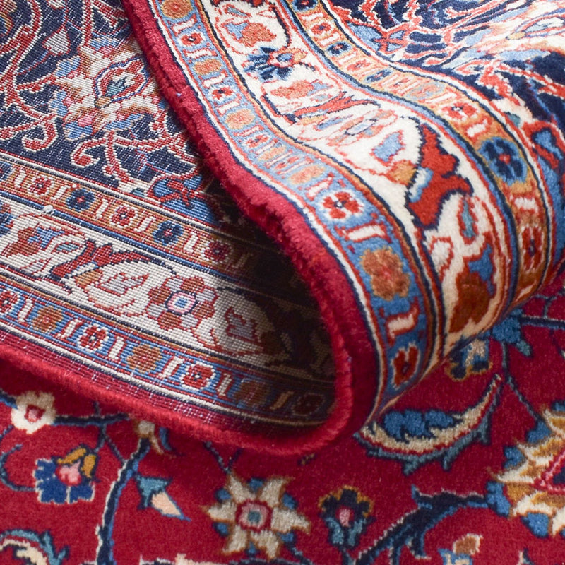 Tapis persan - Keshan - 340 x 245 cm - rouge foncé