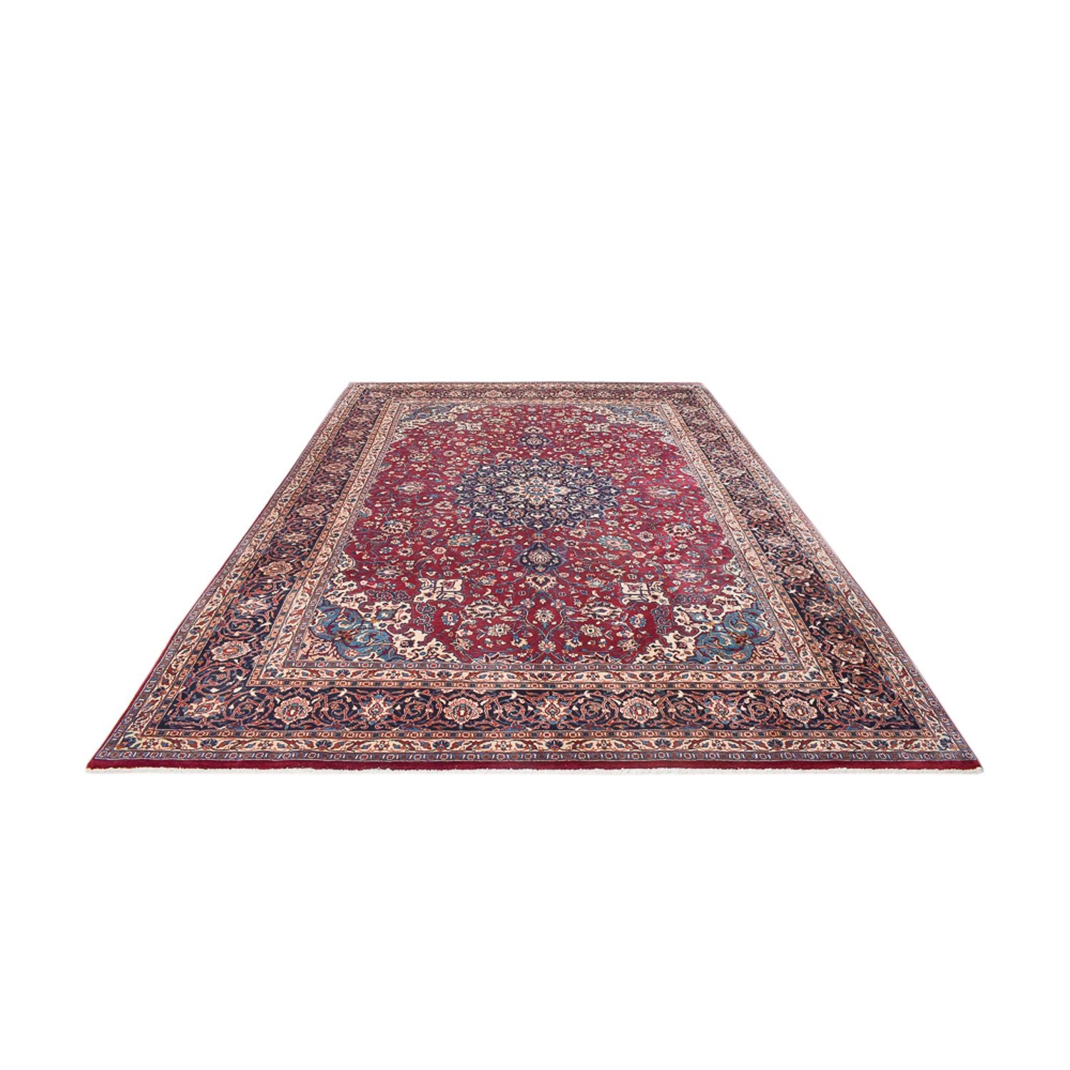Tapis persan - Keshan - 340 x 245 cm - rouge foncé