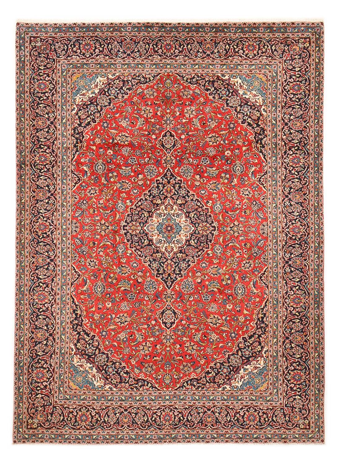 Tapis persan - Keshan - 385 x 289 cm - rouge