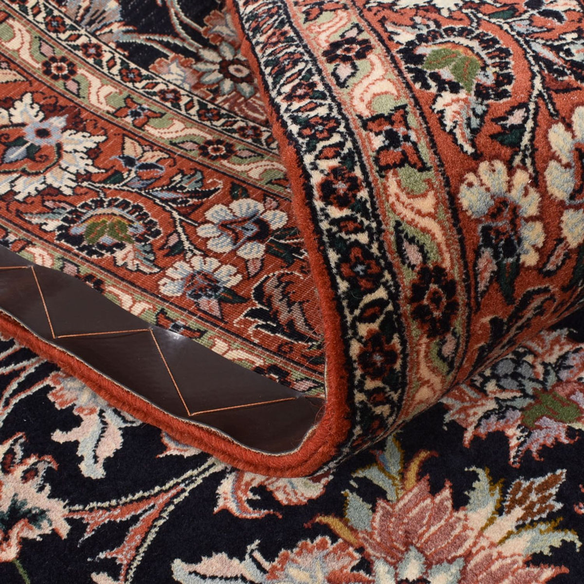 Tapis persan - Bidjar - 223 x 140 cm - bleu foncé