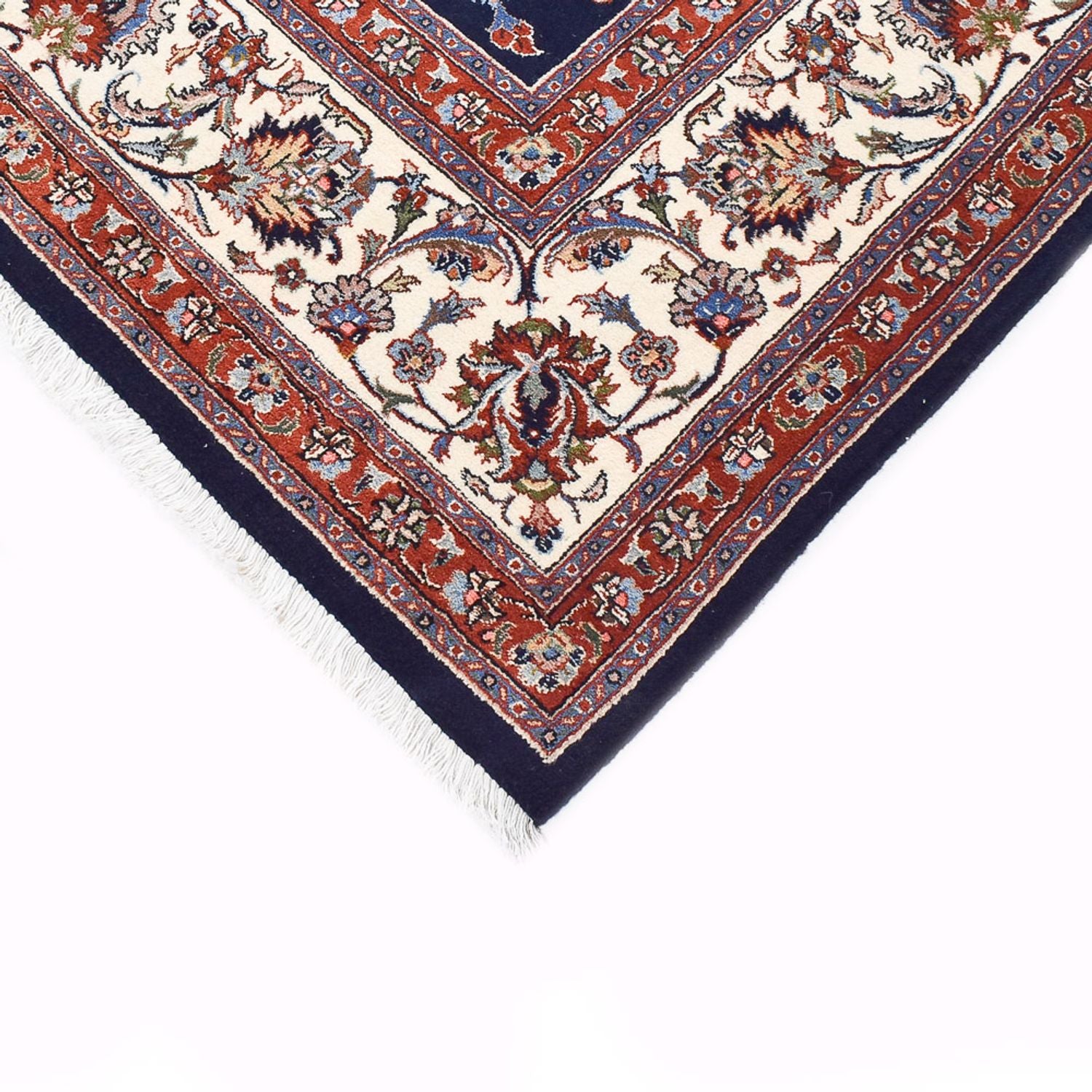 Tapis persan - Classique - Royal - 342 x 243 cm - bleu foncé