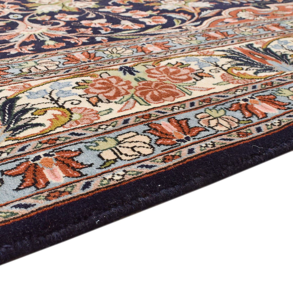 Tapis persan - Bidjar - 304 x 200 cm - bleu foncé