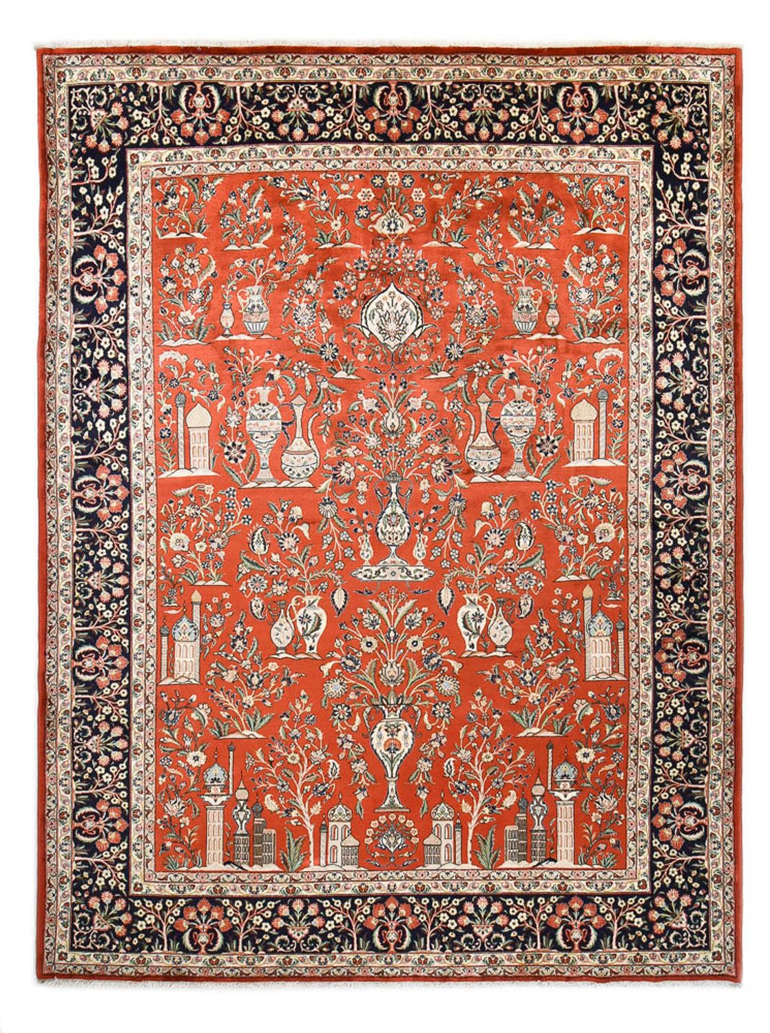 Tapis persan - Classique - Royal - 398 x 298 cm - rouge