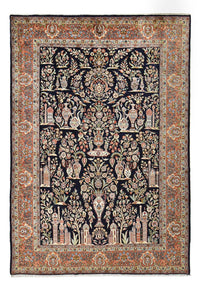 Tapis persan - Classique - Royal - 380 x 258 cm - bleu foncé