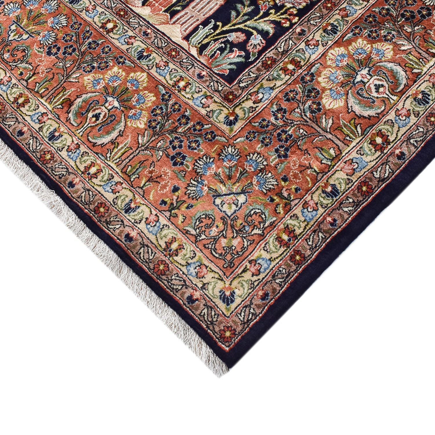 Tapis persan - Classique - Royal - 380 x 258 cm - bleu foncé