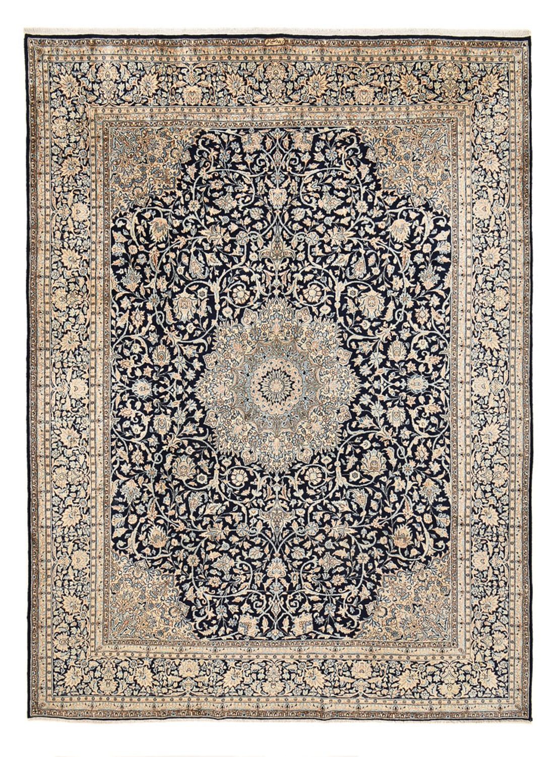 Tapis persan - Royal - 402 x 285 cm - bleu foncé