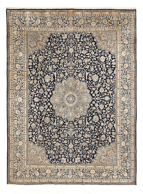 Tapis persan - Royal - 402 x 285 cm - bleu foncé