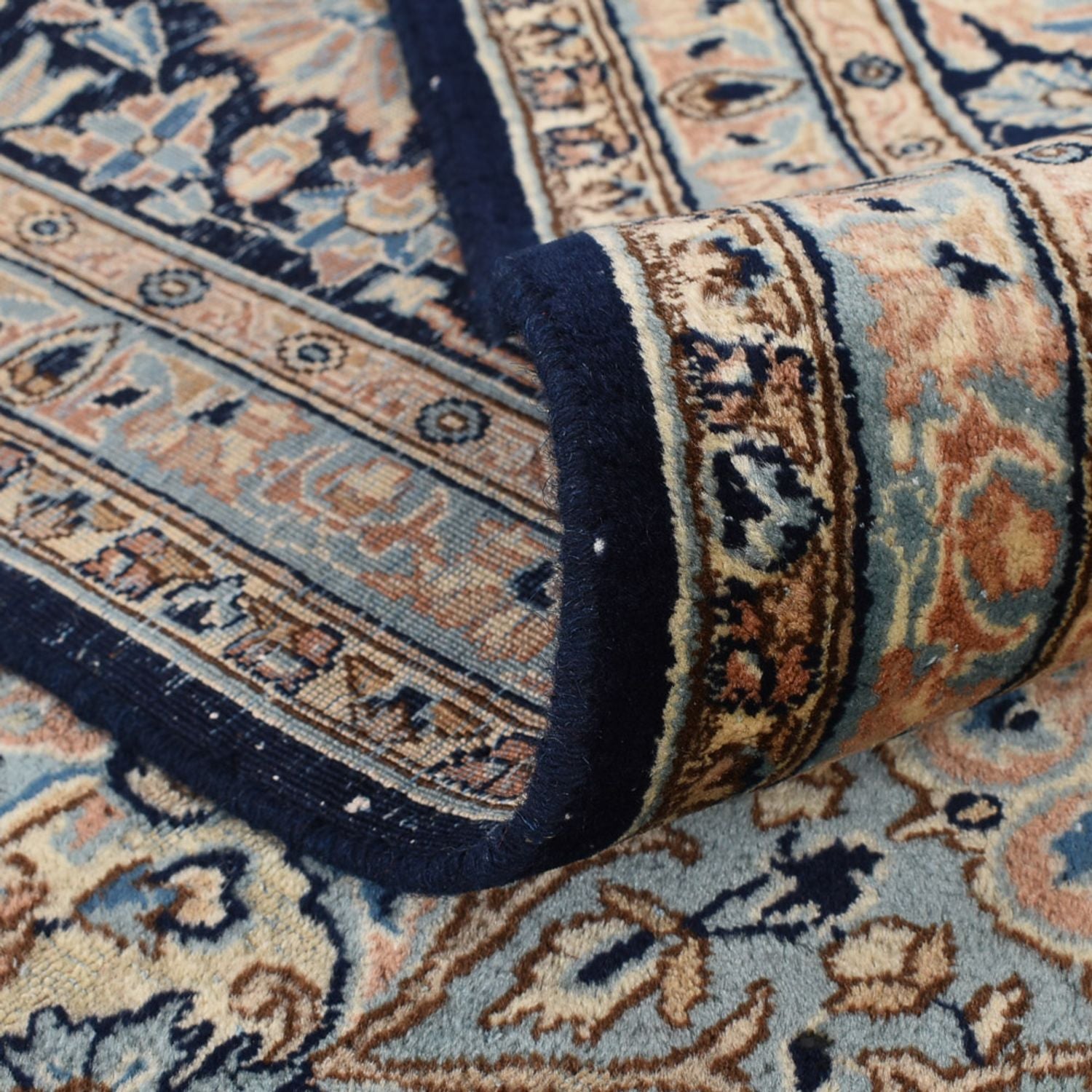 Tapis persan - Royal - 402 x 285 cm - bleu foncé