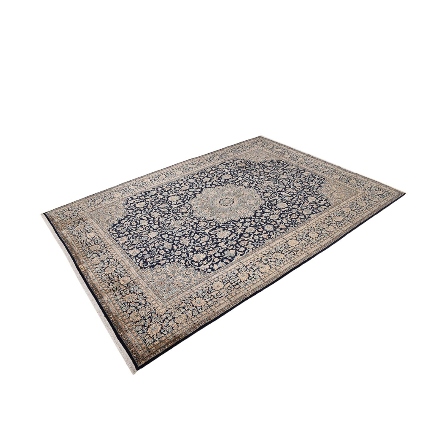 Tapis persan - Royal - 402 x 285 cm - bleu foncé