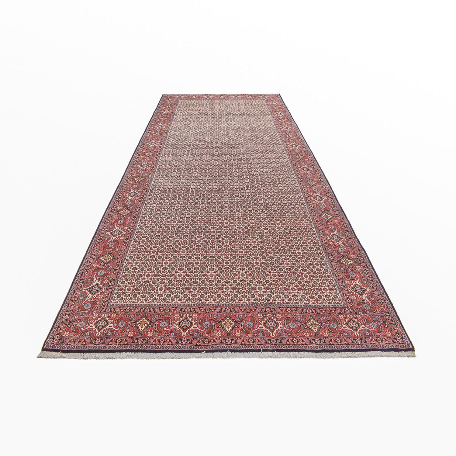Tapis de couloir Tapis persan - Bidjar - 494 x 204 cm - rouille