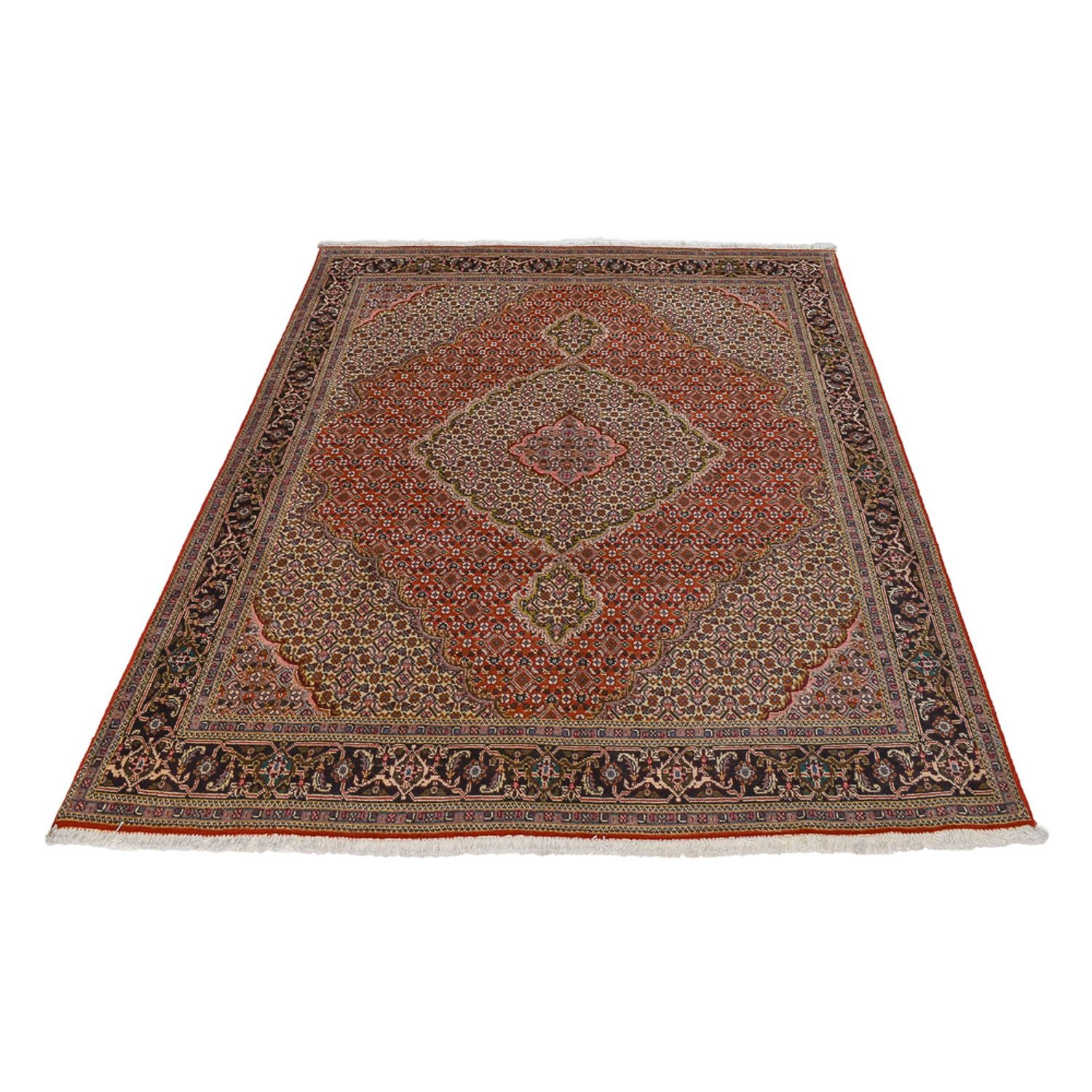 Tapis persan - Tabriz - Royal - 200 x 152 cm - rouge