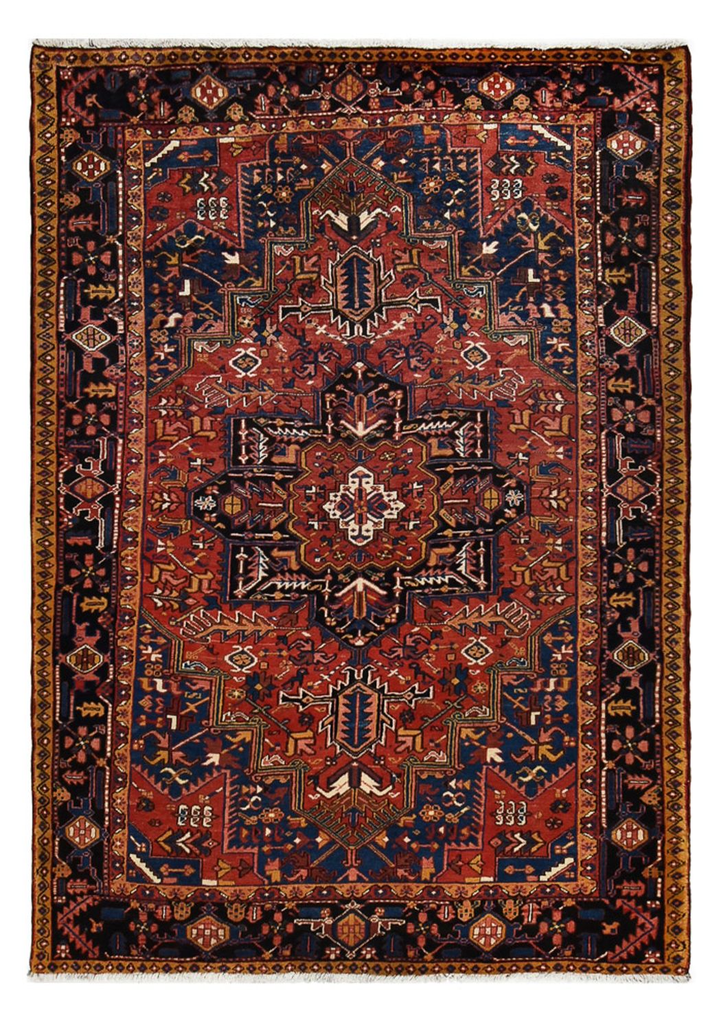 Tapis persan - Nomadic - 274 x 197 cm - rouge