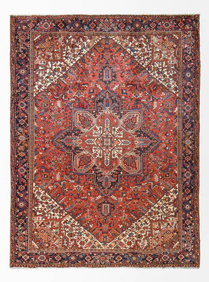Tapis persan - Nomadic - 335 x 255 cm - rouge